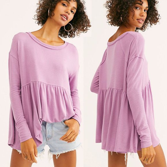 Free People Tops - NEW Free People Forever Your Girl Babydoll Tee Top